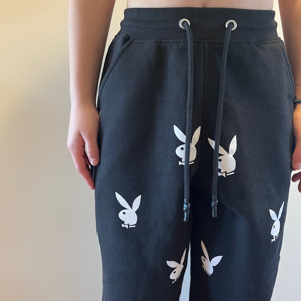Playboy X Misguided Black Sweatpants size small